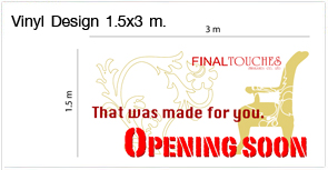 ไวนิล,ดีไซน์,ป้ายเปิดร้าน,openning,soon