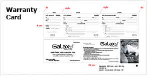 บัตรรับประกันสินค้า,ฟิล์มกรองแสง,warranty Card